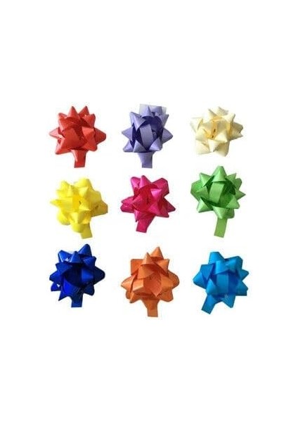 Marifetlerim - Rafya Karışık Renk Hediye Paketleme Süsü 5 Adet