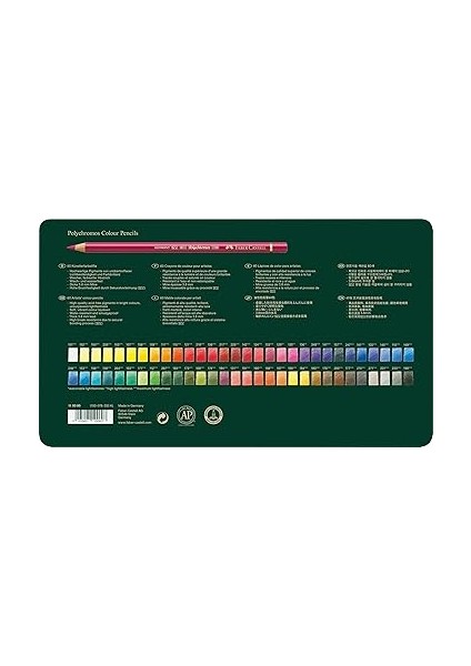 Polychromos Kuru Boya Kalemi, 60 Renk, Yumuşak ve Kalıcı Pigmentler, Suya Dayanıklı, Kolay Açılır Uç modelleri