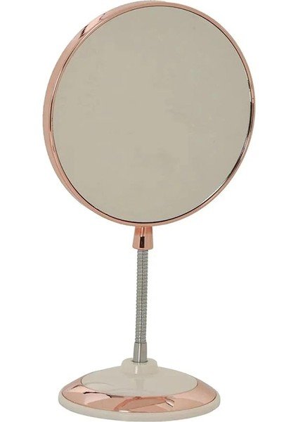 3x Büyüteçli Çift Taraflı Masaüstü Makyaj ve Tıraş Aynası - Profesyonel Yuvarlak Ayna