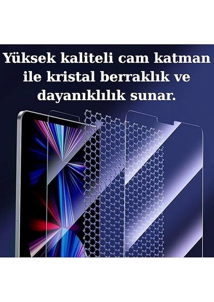 Air 5/4 10.9 Inç, Model 2022/2020 Uyumlu Kolay Kurulumlu Temperli Cam Ekran Koruyucu Kırılmaz Cam Korumalı Gönderim (Ipad Air 4./5. Nesil 10.9" 2020/2022) modelleri
