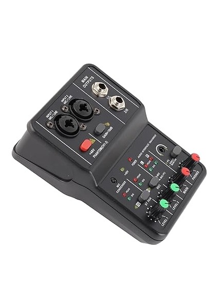 Değiştirici, Canlı Ses Kartı Oyun Aksesuarları 2 Kanallar USB 48V Power ile Ses Mikseri Müzik Kayıt Evi Karaoke Internet Karaoke modelleri