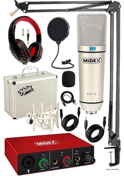Cx1 Mikrofon + GLX-500 Pro Stüdyo Ses Kartı Seti