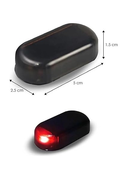 Oto Sahte Alarm Güvenlik Sistemi, Yanıp Sönen LED Işık, Güneş Enerjili Şarjlı modelleri