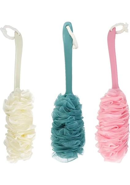 Uzun Saplı Banyo Lifi - Ergonomik Saplı Yumuşak ve Dayanıklı Banyo Lifi, Zor Ulaşılan Bölgeler Için Pratik Sırt Temizleme Fırçası, Cilt Dostu Köpük Üretici Banyo Lifi