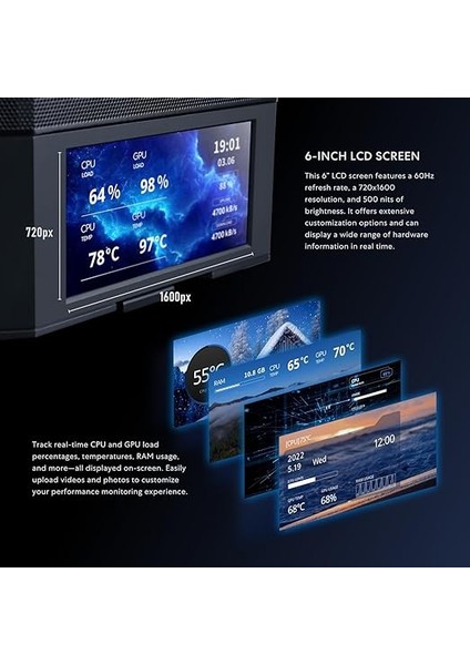 Li Lancool 207 Digital Rgb Mid-Tower Atx Kasa Siyah modelleri