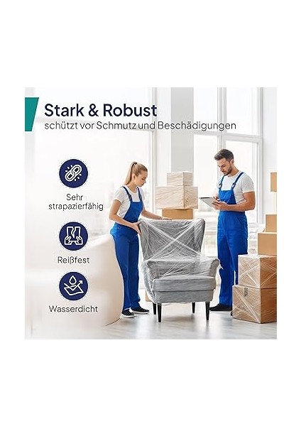 2 Rulo Streç Folyo, Şeffaf, Sarma Folyosu, 50 CM/230 M – 1,5 Kg, Mobilya ve Taşınma Için Folyo, Palet Folyosu, El Streç Folyo, Rulo Halinde Ambalaj Filmi, Streç Folyo Rulosu modelleri