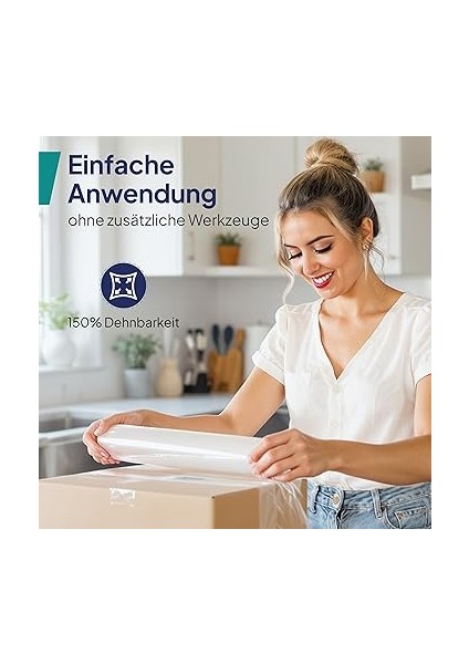 2 Rulo Streç Folyo, Şeffaf, Sarma Folyosu, 50 CM/230 M – 1,5 Kg, Mobilya ve Taşınma Için Folyo, Palet Folyosu, El Streç Folyo, Rulo Halinde Ambalaj Filmi, Streç Folyo Rulosu indirimleri