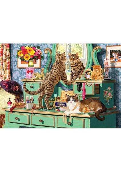 Puzzle - Makyaj Meraklıları / 260 Parça Puzzle, #3344