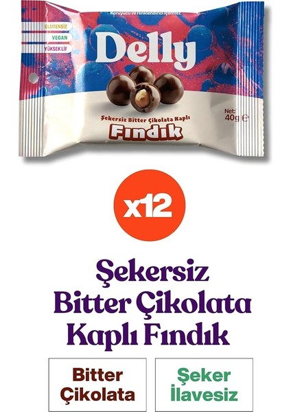 Şekersiz Bitter Çikolata Kaplı Fındık fiyatları