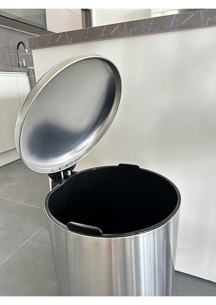 ME903006BOMBE Kapaklı Çelik Çöp Kovası 30LT Fırçalı, Siyah modelleri