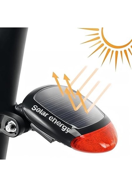LED Güneş Enerjili Bisiklet Kuyruk Lambası – Güvenli ve Çevre Dostu Sürüş Için fırsatları