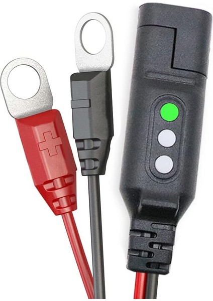 + Decker BXA27 Halka Terminalli Akü Şarj Bağlantı Kablosu ve Akü Şarj Göstergesi