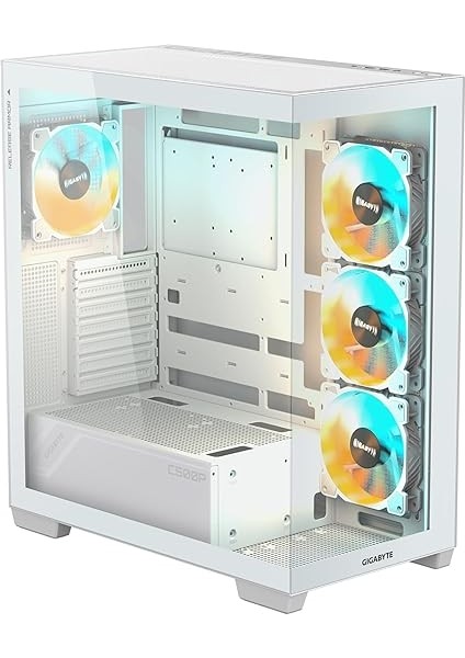 C500P St 50MM Soğutma Mesafeli Rgb Cam Mid-Tower Kasa (Beyaz) fiyatları