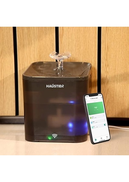 WF004 Akıllı Kedi Köpek Su Sebili Su Şelalesi Su Pınarı, Uv Su Filtrelemeli - Smart Wifi - Tuya App, Bpa Içermez,ultra Sessiz (Siyah) fiyatları