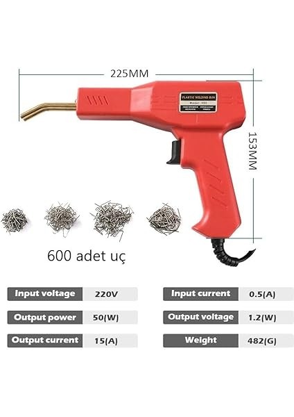600 Uçlu Araba Tampon Plastik Tamir Kaynak Makinesi fiyatları