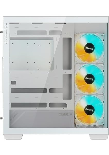 C500P St 50MM Soğutma Mesafeli Rgb Cam Mid-Tower Kasa (Beyaz) fırsatları