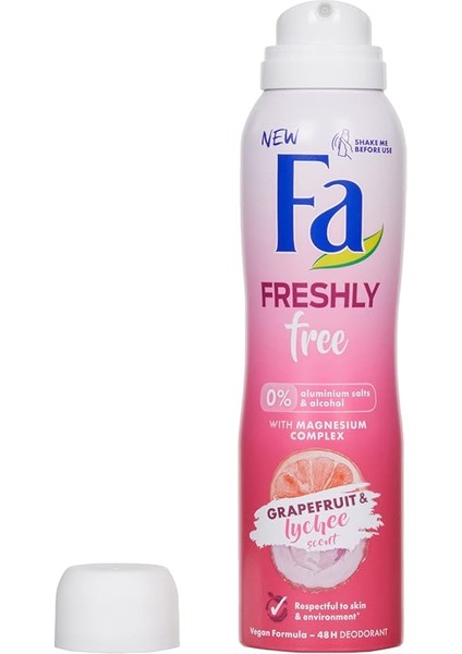Freshly Free Greyfurt & Liçi Deosprey 150 ml Kadın indirimleri