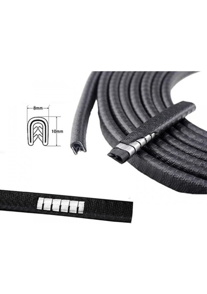 Kapı Koruma Fitili Siyah Kapı Koruyucu Çarpma Çizilme Önleyici Fitil 5 Metre Kapı-Koruma-Fitili fiyatları