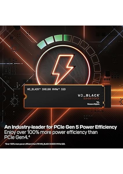 SN8100 4 Tb Pcıe 5.0x4 Nvme M.2 Ssd, 14.900MB/S'YE Kadar Okuma Hızı, 14.000 Mb/sn'ye Kadar Yazma Hızı, Tlc 3D Cba Nand indirimleri
