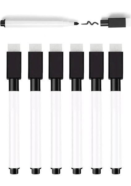 Adet Siyah Mini Beyaz Tahta Kalemi Buzdolabı Mıknatıslı Magnet Kalemi Yazı Tahtası Kalemi Ofis,okul, Ev Için