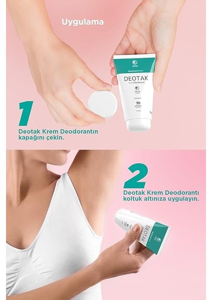 Mentol Ferahlığı 7 Güne Kadar Etkili Krem Deodorant 35 ml modelleri