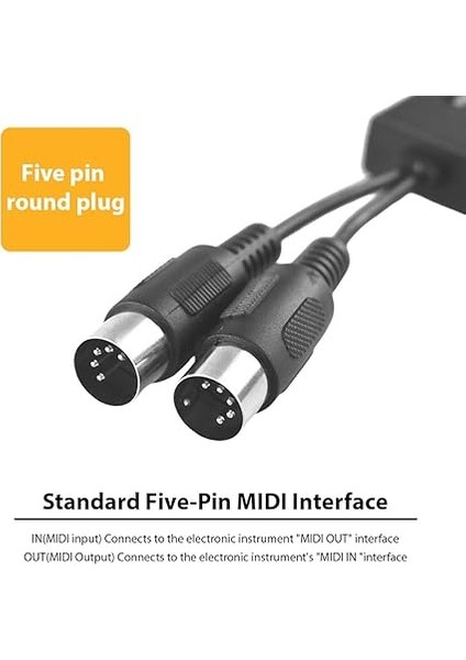 5 Pin Mıdı Adaptörü Mıdı - Kablosuz Bt 5.0 Adaptörü Mıdı In Mıdı Out Parazit Önleyici Dijital Piyanolar Için Mıdı Cihazı Elektronik Piyanolar Mıdı Klavyeler modelleri