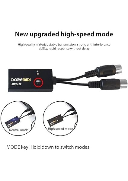 5 Pin Mıdı Adaptörü Mıdı - Kablosuz Bt 5.0 Adaptörü Mıdı In Mıdı Out Parazit Önleyici Dijital Piyanolar Için Mıdı Cihazı Elektronik Piyanolar Mıdı Klavyeler fırsatları