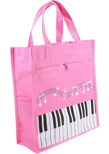 Müzik Çantası Çok Amaçlı Saklama Çantası Müzik Puanı Bez Çantalar Müzik Notası Konteyneri Depolama Çantası Su Geçirmez Konser Çantası Kitap Ciltleme Kadın Çantası Dokunmamış Kumaş