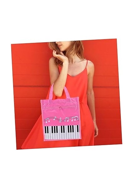 Müzik Çantası Çok Amaçlı Saklama Çantası Müzik Puanı Bez Çantalar Müzik Notası Konteyneri Depolama Çantası Su Geçirmez Konser Çantası Kitap Ciltleme Kadın Çantası Dokunmamış Kumaş indirimleri