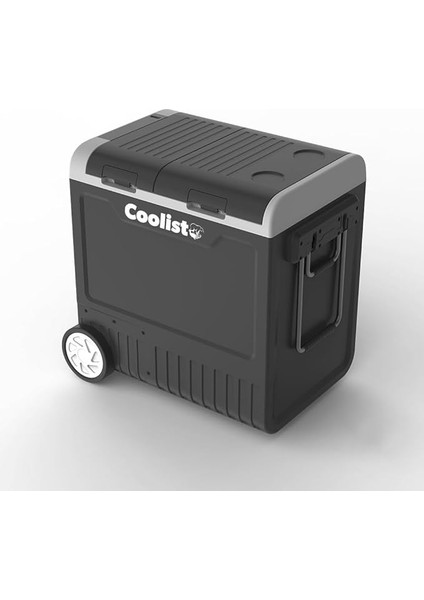 CLK65W 12/24VOLT 220VOLT 65 Litre Çift Bölmeli Tekerlekli Outdoor Kompresörlü Oto Buzdolabı/dondurucu