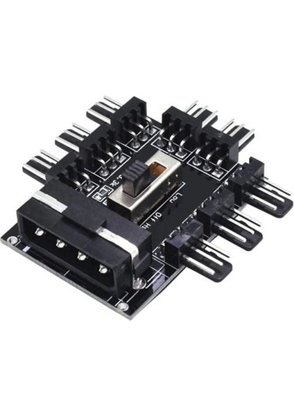 Plus Primex PX-4336 3 Pin Girişli 8 Port Fan Çoklayıcı Kart