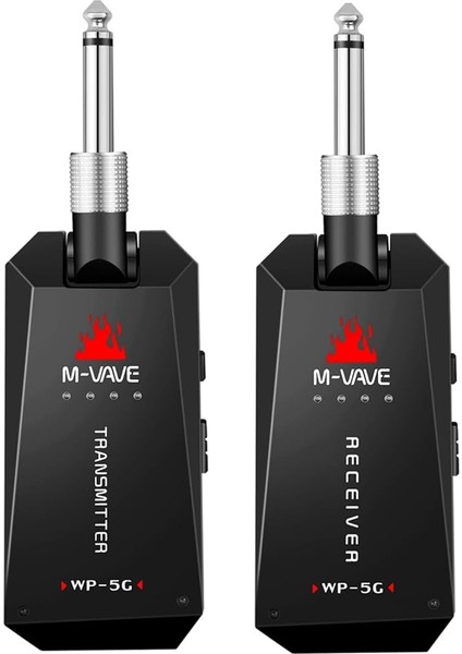 Wp-5g Kablosuz 5.8g Gitar Sistemi Şarj Edilebilir Ses Vericisi ve Alıcısı Ism Bandı Elektrik Bas Gitarlar Için Amplifikatör Aksesuarları
