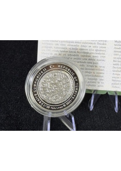 Iıı. Mehmed – Osmanlı Padişahları Serisi No:13 Gümüş Hatıra Sikkesi (Darphane, 925 Ayar) fırsatları