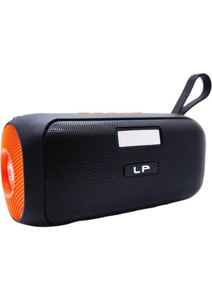 SP-430 El Fenerli Taşınabilir Solar Şarjlı Bluetooth Fm Radyo Hoparlör - Turuncu