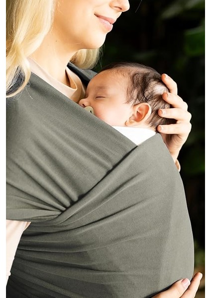 Wrap Sling - Esnek Bebek Taşıma Şalı - Yenidoğan Bebeklerin Ihtiyacı Olan Ten Teması ve M Pozisyonu Için Ideal (Yeşil) indirimleri