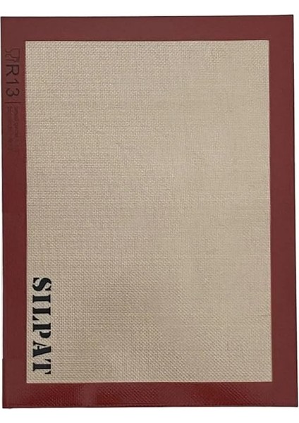 Fırınlanabilir Kendinden Yağlı Silikon Pişirme Matı, Profesyonel Silpat Yanmaz Yapışmaz Yıkanabilir Silikon Pişirme Matı 30CMX40CM modelleri
