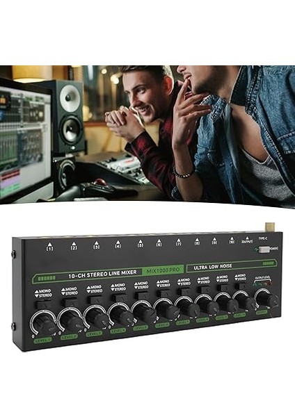 Mikser, Profesyonel Ses Mikseri Bağımsız Hacim Ayarı Amplifikatör Için Iyi Isı Dağılımı (Ab Fişi) indirimleri
