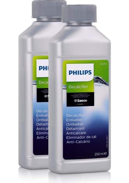 2'li Paket Philips Kireç Çözücü CA6700/99 Espresso Makineleri/tam Otomatik Kahve Makineleri Için 250 ml