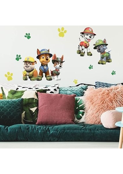 RMK3611GM Paw Patrol Orman Soyma ve Yapıştır Dev Duvar Çıkartmaları modelleri