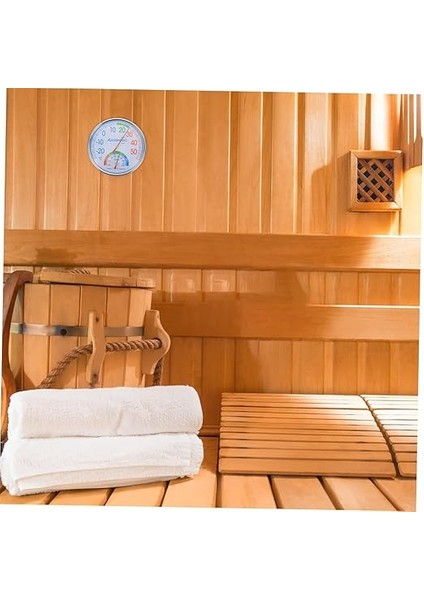 Termometre Isı ve Nem Ölçer Sauna Sıcaklık Ölçme Derece Gösterge Pilsiz Mekanik Düz 1 Adet modelleri