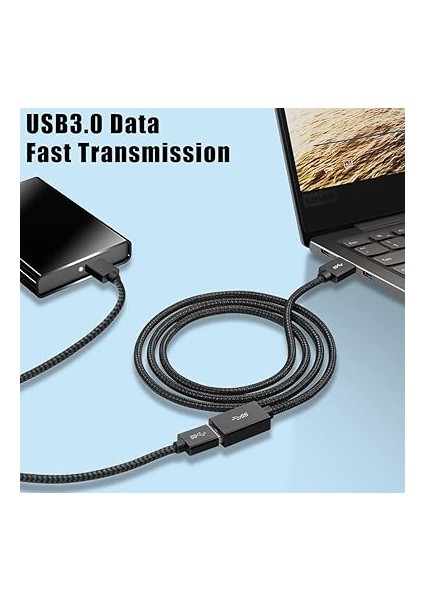 Rope 5gbps Hızlı Veri Aktarımı USB 3.0 Erkek Dişi Uzatma Kablosu Halat Örgülü 2 Metre indirimleri