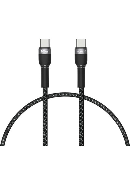 Shira Serisi Type-C To Type-C Pd Kablo 30CM, Siyah