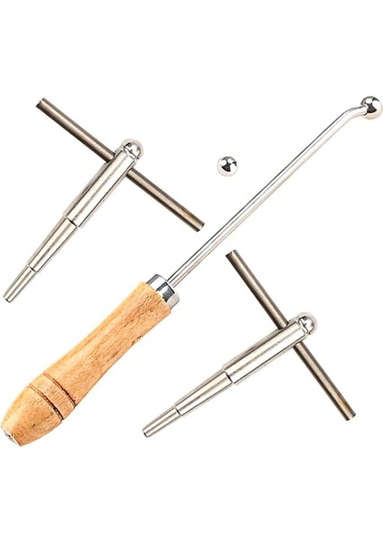 1 Set Trombon Trompet Aracı Trompet Ezik Onarım Aracı Trompet Trombon Korno Onarımı Için Ahşap Saplı