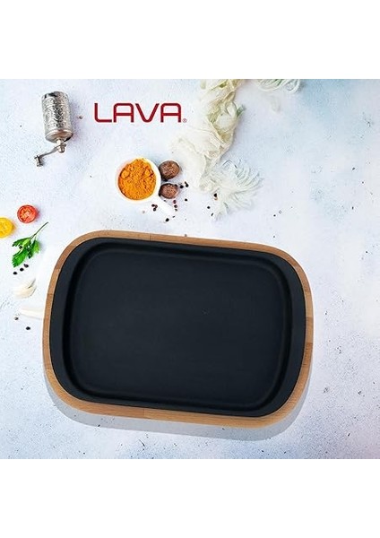 Döküm Servis Tabağı 32X20 Ahşap Altlıklı - Lv As 174 indirimleri
