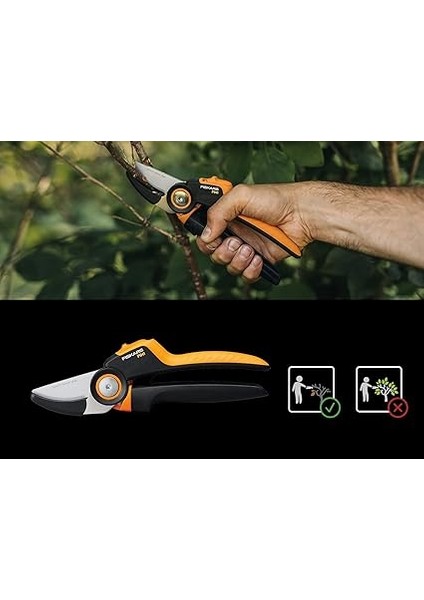 Anvil Bahçe Makası, X-Serisi Powergear, P941, Döner Sap, Kuru Dallar Için, Yapışmaz Kaplama, Paslanmaz Çelik Bıçaklar, Uzunluk: 22,2 Cm, Siyah/turuncu, 1057174 indirimleri