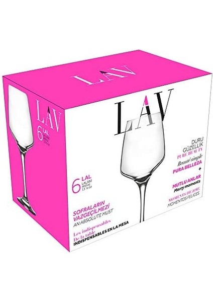 Lal 6'lı Şarap Kadehi, 400 cc indirimleri