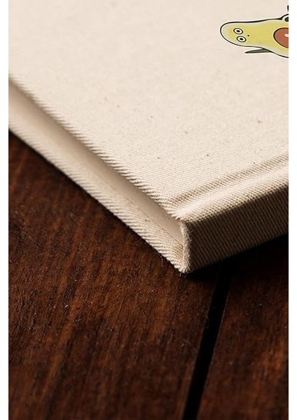 Avokado Tasarımlı Yoga Eğitmenine 100 Yaprak (200 Sayfa) Çizgisiz Kanvas Defter indirimleri