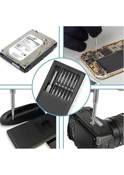 Parça Çelik Hassas Tornavida Tamir Seti, Kutulu Tornavida Seti, Cep Telefonu, Tablet, Bilgisayar Tamir Seti 25 Parça, Yıldız, Düz, Torx Uçlu Set modelleri