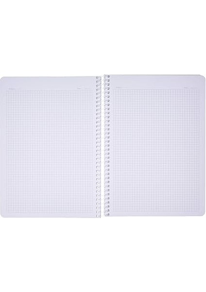 Pruva A4 Pet Spiralli Karton Kapaklı Defter 144 Yaprak - Kareli - Mavi modelleri