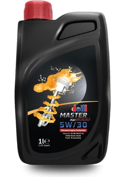 5W-30 Apı Sm/cf Acea A5/b5 1 Litre Tam Sentetik Motor Yağı (Üretim Yılı: 2025)